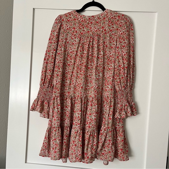 Tuckernuck Red Floral Long Sleeve Dress - Picture 6 of 6